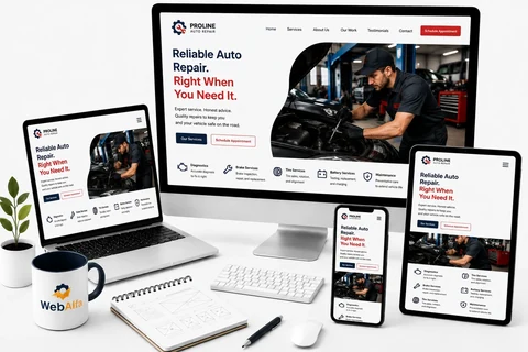 Web Development for auto repair shops in Toronto
